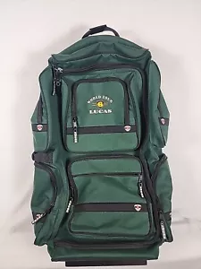 Lucas World Tour Green Rolling Bag Travel Gear 6 Pocket Tons Of Storage EUC - Picture 1 of 21