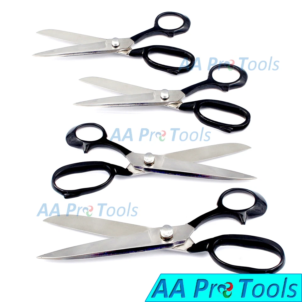 Professional Tailor Scissors Super Black Handle Heavy Duty Stainless Steel-Pick - Image 1 of 1