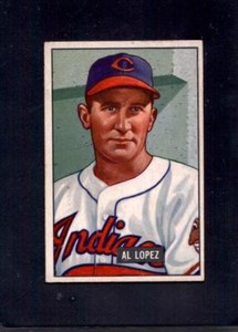 1951 Al Lopez Bowman #295 Indians Manager Baseball Card