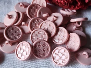Lot 29 boutons vintage rose damas à pied finitions moyennes 1,5 cm ref 2263 - Picture 1 of 3