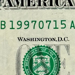 1997 July 15th Birthday Dollar 1997 July 15 Birthday Note Birthday Gift 1997 - Picture 1 of 3