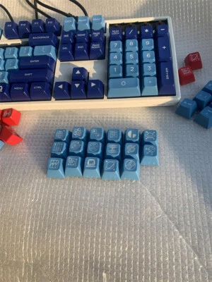 17/87/104 Keys SA ABS Keycaps Double Shot Ball Shape Keycaps Set  - Image 1 of 4