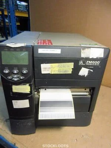 Zebra ZM600 ZM600-300E-0000T USB Barcode Label Printer 2,092,056 INCH / PASSWORD - Afbeelding 1 van 5