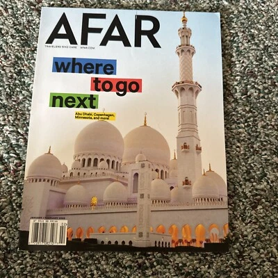 AFAR Magazine January / Magazine 2022   "WHERE TO GO NEXT"   Abu Dhabi - Image 1 of 3