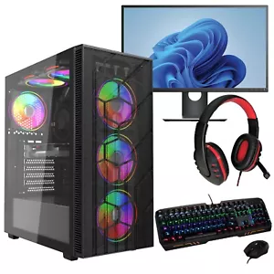BCC Sirocco ULTRA FAST Gaming PC Intel i5 RTX 3050 2TB 512GB SSD 16GB RAM - Picture 1 of 5