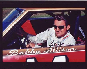 Foto firmada de Bobby Allison 8x10 de NASCAR con holograma certificado de autenticidad - Imagen 1 de 2
