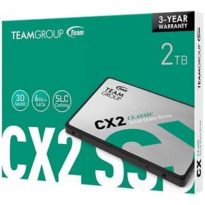 Teamgroup Cx2 SSD 2tb 2000gb 2,5" SATA Disco Estado Solido Ordenador Portátil _