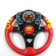 Disney Pixar Lightning McQueen Rev N' Roll Steering Wheel Lights & Sounds Toy