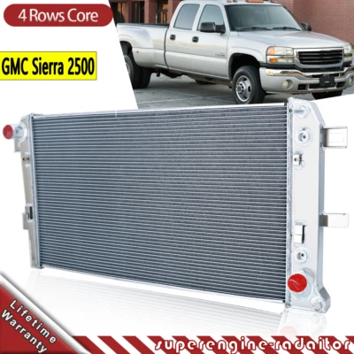 4 Row Radiator For 2001-2005 Chevrolet Silverado 2500 3500 Duramax 6.6L DPI2510 Foto 1 de 4