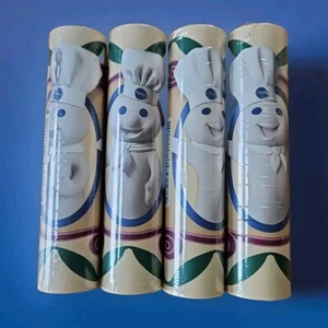 4 Vtg Pillsbury Doughboy Poppin' Fresh Wallpaper Border 5 Yard Rolls 1999 NEW - Picture 1 of 4