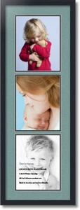 ArtToFrames Collage Mat Picture Photo Frame 3 8x10" Openings in Satin Black 139 - Picture 1 of 62