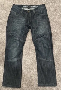 SPEED AND STRENGTH Rust & Redemption Heavy Duty Motorcycle Jeans Men 34x30 - Picture 1 of 9
