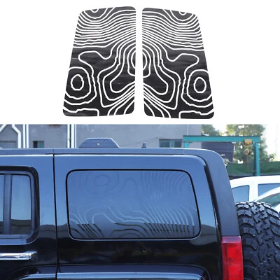 Топографическая карта наклейка задняя сторона стекло стикер для Hummer H3 2005-2009 - Изображение 1 из 4