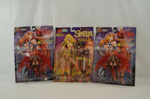Skybolt Direct Hellina Sinthia 6" Action Figures Lightning Comics 1997 MOC Cover