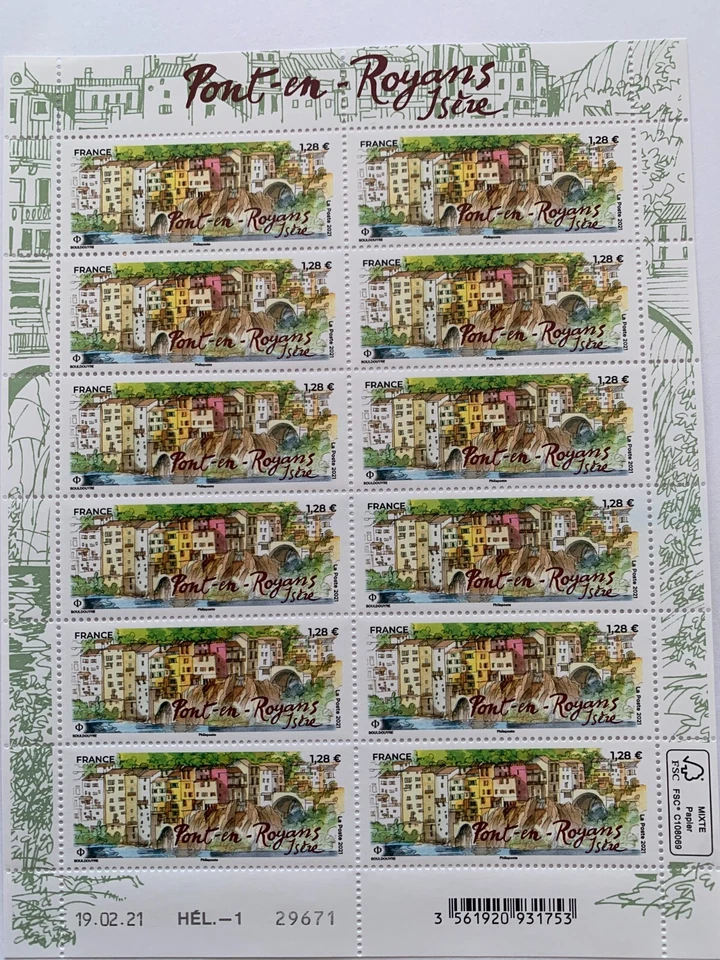 Feuillets de France - 2021 - No F19 - Pont-en-Royans - Sites - Photo 1/1