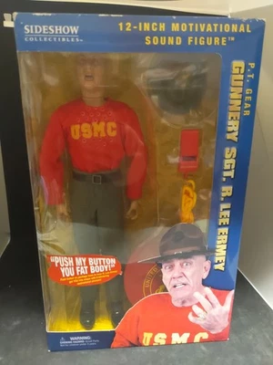 Figura parlante Sideshow PT Gear Gunnery Sargento Lee Ermey 12 pulgadas 2006 nueva en caja funciona Foto 1 de 4