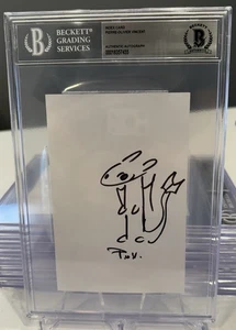 Pierre-Olivier Vincent Boceto Cómo entrenar a tu dragón Beckett Autógrafo BAS - Imagen 1 de 2