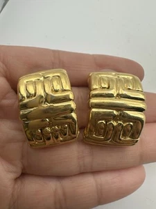 Unsignierte Vintage Ohrringe goldfarben Givenchy - Bild 1 von 5