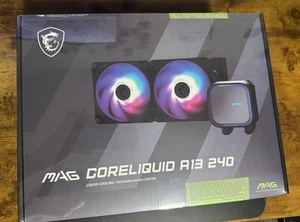 MSI Mag Coreliquid A13 240 AIO Liquid Cooling Black RGB - Photo 1/3