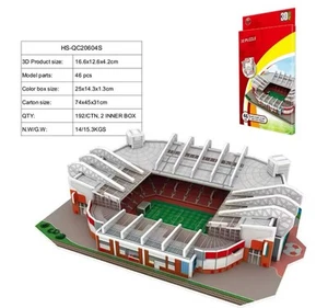 3D Puzzle of Old Trafford Stadium – 46 Piece Jigsaw – MUFC 🧩⚽️ *DAMAGED BOX* - Picture 1 of 5