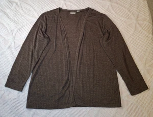Chico's 3 Women's XL Slinky Knit Open Front Cardigan Jacket Travel Bronze/Brown - Picture 1 of 7