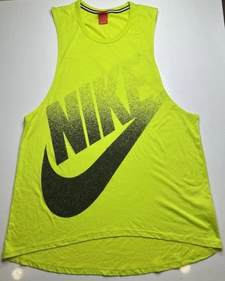 Vestido sin mangas Nike Sportswear Signal Muscle para mujer talla L amarillo neón verde Foto 1 de 4