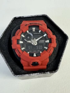 CASIO G-SHOCK GA-700-5522 Black/Red Rubber Quartz Digital Analog Watch - Picture 1 of 14