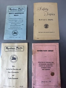 Southern Pacific Railroad Erinnerungsstücke Broschüren und Führer Posten von 4 gemischten Jahren - Bild 1 von 24