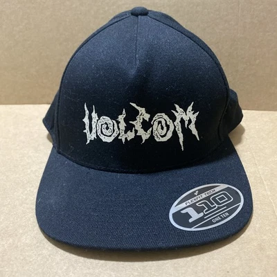 New VOLCOM City Sun Snapback Cap ~ black ~ Flexfit Tech 110 One Ten - Image 1 of 4