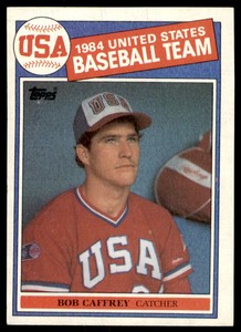 1985 TOPPS BOB CAFFREY RC USA #394