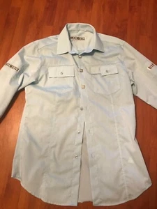 Dirk Bikkembergs Shirt XL SKY BLUE  “slightly used” ONLY WORN A COUPLE OF TIMES  - Picture 1 of 4