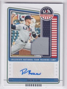 Drew Beam 2023 Panini Stars & Stripes Auto Training Camp Relic {0505