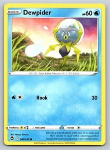 Dewpider 047/195 Common Silver Tempest Pokemon Card - NM Near Mint - Imagen 1 de 2