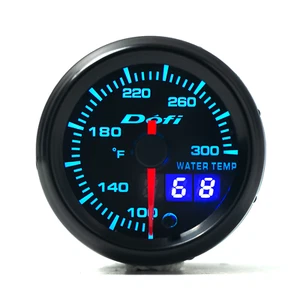 52mm 2 inch Pointer & Digital 7 Color LED Car Water Temp Temperature Gauge Meter - Picture 1 of 15