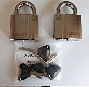 2 X Candados ABLOY PL340/25T PROTEC2/Llave Igual con 4 llaves y tarjeta de identificación - Imagen 1 de 4