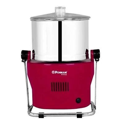 New Ponmani Power Wet Grinder, 180-Watt, 2 Ltr, 220-Volt (Cherry Red)- Free Post - Image 1 of 4