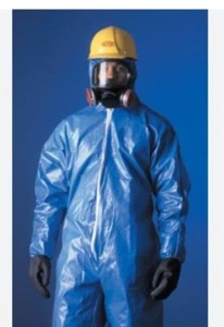 DuPont Tychem CPF1 Blue Coveralls XL Case Of 12 - Picture 1 of 3