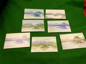Lone Cove Disappointment Inlet Tofino postcard set 7 Indian village paint #2950 - Imagen 1 de 6