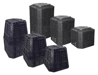 Komposter aus Kunststoff Schnellkomposter mit Belüftungssystem Modular bis 1120l - Bild 1 von 4