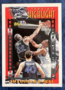 1992-1993 Topps Highlight #3 Shaquille O’Neal Orlando Magic 🏀 NM or Better - Picture 1 of 3