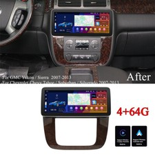 12.3" Android 10 Stereo Radio GPS 4+64G For 07-13 Silverado Tahoe Yukon +Carplay