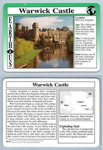 Warwick Castle #16.15 - Earth & Us - Treasures Of The Earth Grolier Card - Picture 1 of 1