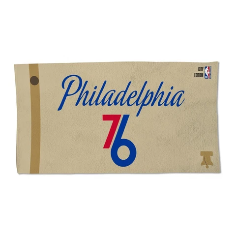PHILADELPHIA 76ERS "76" AUTHENTIC EDITION ON-COURT LOCKER ROOM TOWEL 22"X42" 👀 Cover
