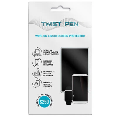 TWIST PEN Flüssigglas Displayschutzfolie mit 250 $ Abdeckung für alle Geräte - Bild 1 von 4