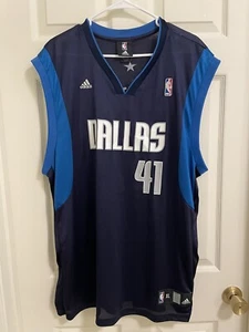 Maglia Vintage NBA Adidas Dallas Mavericks Dirk Nowitzki Uomo XL 41 - Foto 1 di 6