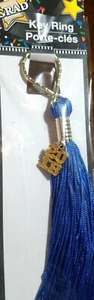 Graduation 2018 Key Ring Blue Tassel  - Picture 1 of 3