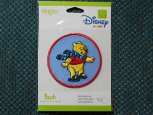 Disney POOH winter applique -- Self Adhesive - NEW in package 2.25" in diameter - Picture 1 of 1