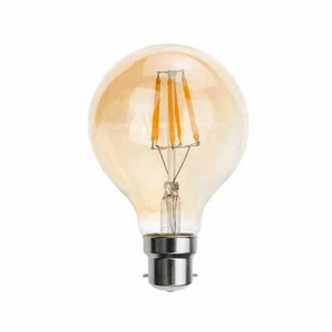 G80 B22 4W Vintage Edison LED Filamento Clásico Bombilla Ahorro de Energía Lámpara Reino Unido - Imagen 1 de 5