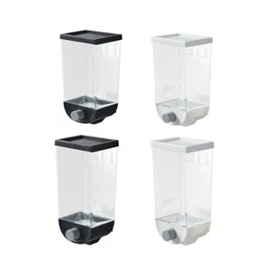 Convenient and Stylish Bulk Cereal Jar Wall Mounted Food Storage Organizer - Picture 1 of 34