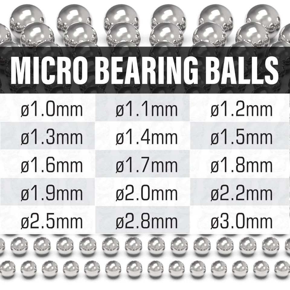 Camera Lenses Steel Ball 1mm 1.1mm 1.2mm 1.3mm 1.4mm 1.5mm 1.6mm 1.7mm 1.8mm etc - Image 1 of 1